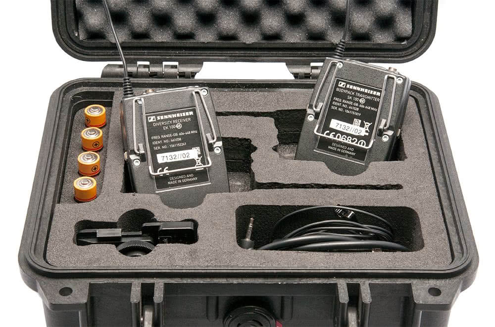 Peli case with equipment