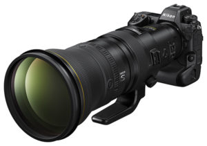 The Nikon Z 400mm f2.8 TC VR S attached to the Nikon Z9 flagship mirrorless camera body.