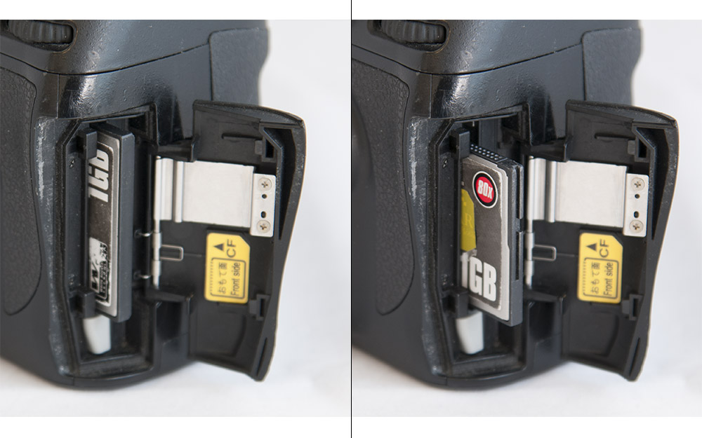Tips & Tricks Take care with memory cards Fixation