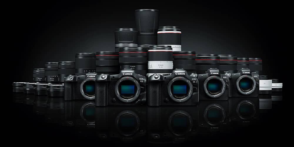 Canon EOS Mirroless digital cameras and lenses